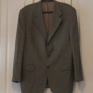 Bill Blass Dark Gray Men's Suit Jacket, Size 42R, 100% Wool, Fully Lined    P225